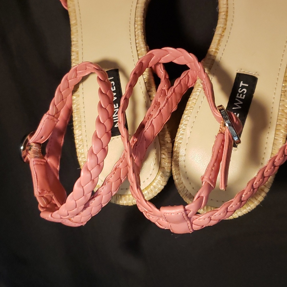Nine West Pink Platform Pinup Wedge - Picture 3 of 7